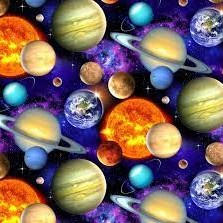 In Space Packed Planets Black