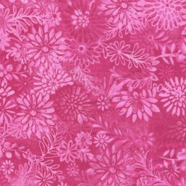 Wide Floral Forest Fuchsia Pink