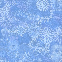 Wide Floral Forest Light Blue