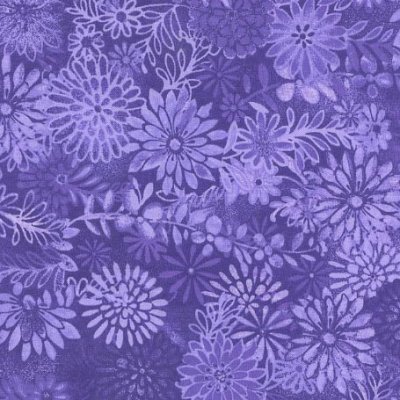 Wide Floral Forest Violet