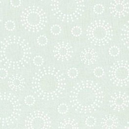 Tonal & Gray: Round Dots, White/White