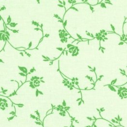 Wide Overtones: Rose Floral Green