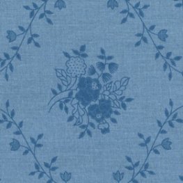 Wide Overtones: Sweet Floral Bouquet Blue