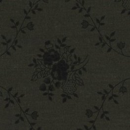 Wide Overtones: Sweet Floral Bouquet: Black