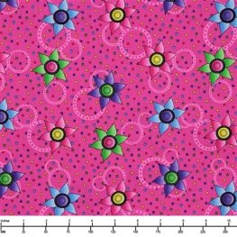 Small Flowers and Dots Pink