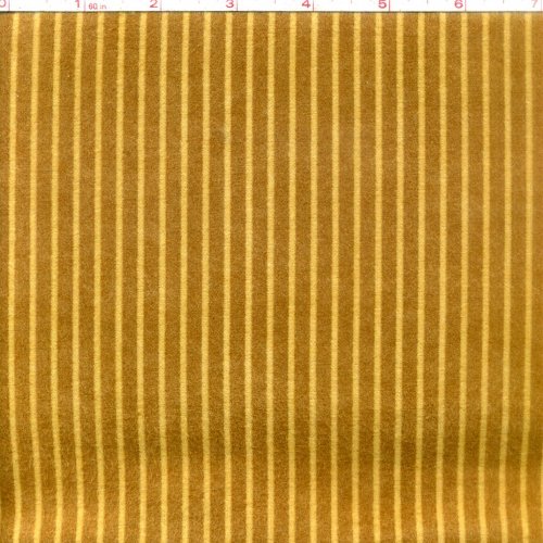 Velvet Blossoms Flannel - Brown Stripe