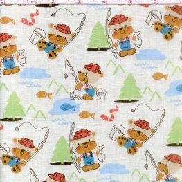 Kid's Choice: Fishing Bears on Cream