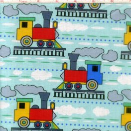 Kid's Choice: Trains on Blue