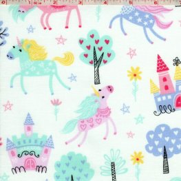 Kid's Print: Castles & Unicorns