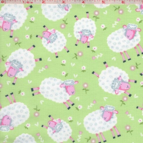 Kid\'s Print: Sheep, Green