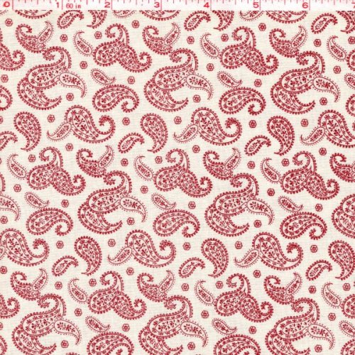 Circa 1800\'s Paisley Burgundy/Tan