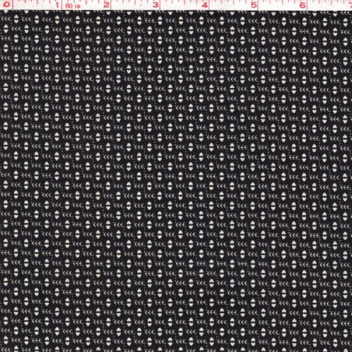 Circa 1800\'s Geoflowers Tan/Black