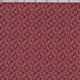 Circa 1800's Little Flowers Tan/Burgundy