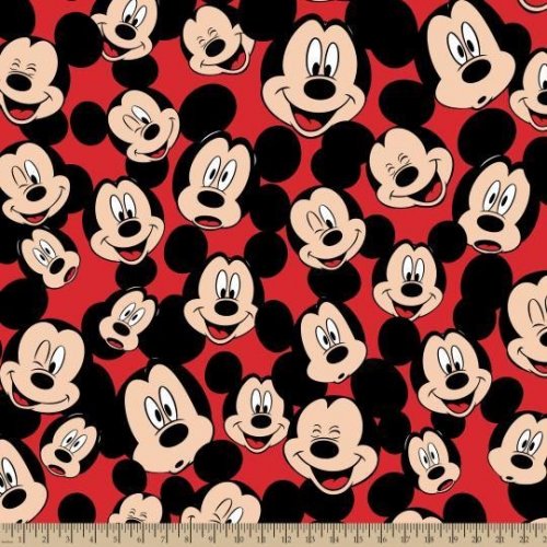 Polar Fleece: Mickey Head Toss