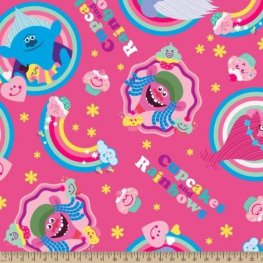 Polar Fleece: Trolls Cupcake & Rainbows
