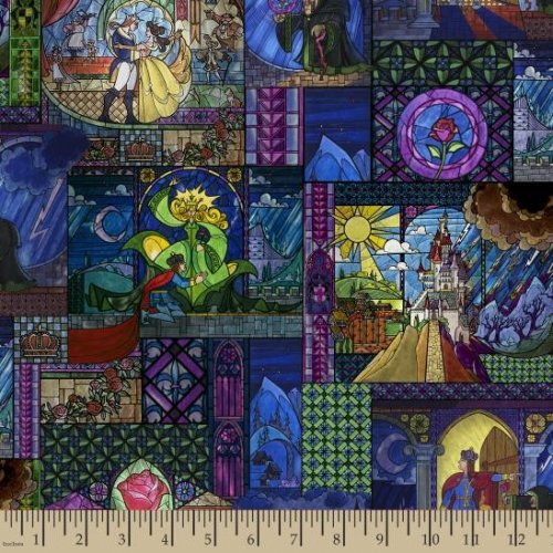 Beauty & The Beast Belle Stained Glass