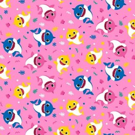 Baby Shark Family Party Pink Multi