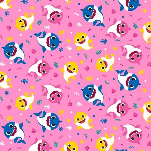 Baby Shark Family Party Pink Multi