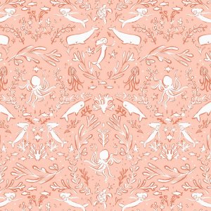 La Mer Mermaid Toile Salmon