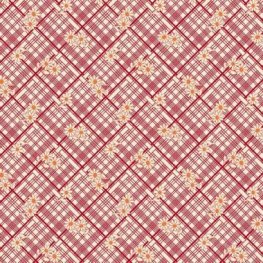 Aunt Grace Calicos Garden Lattice Red