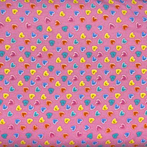 Fluffy Flannels: Heart Buttons, Pink