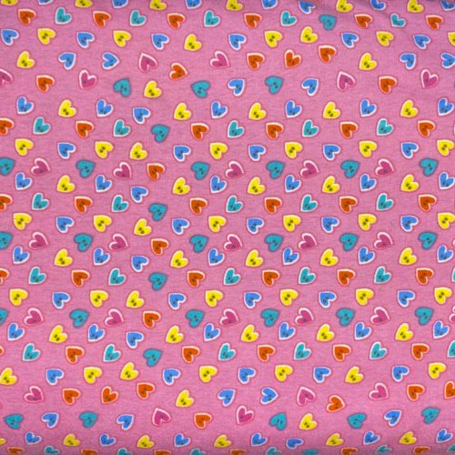 Fluffy Flannels: Heart Buttons, Pink