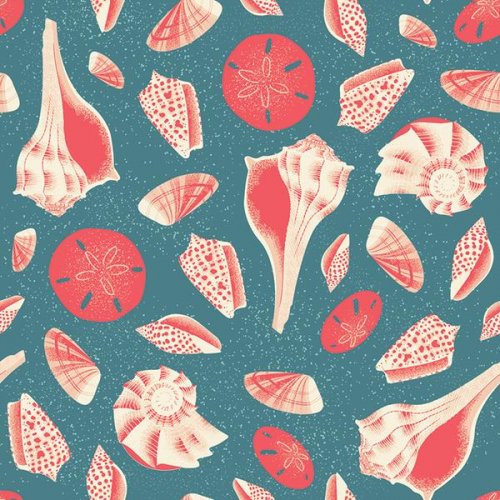 Gulls Wanna Have Fun: Seashells, Turquoise