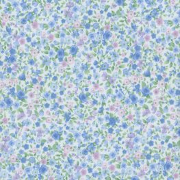 Tiny Antique Floral Blue