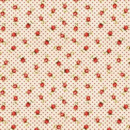 Small Roses and Dots Cream