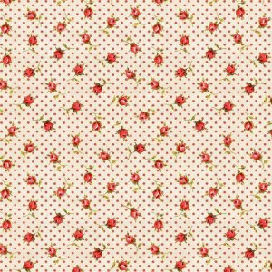Small Roses and Dots Cream