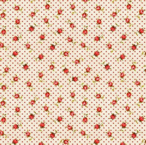 Small Roses and Dots Cream