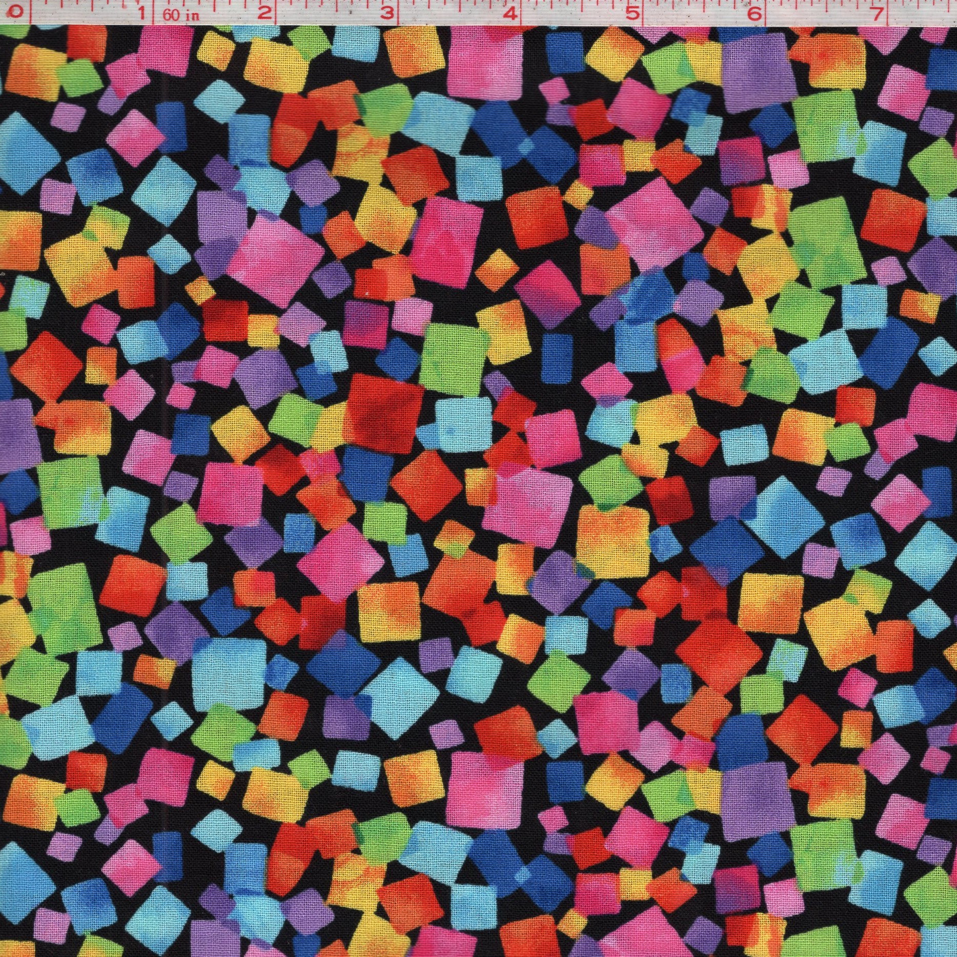 Vibrant Squares On Black