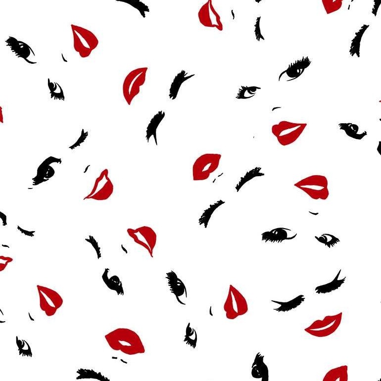 Tossed Womens Eyes and Lips
