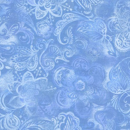 Wide Crown Floral Light Blue