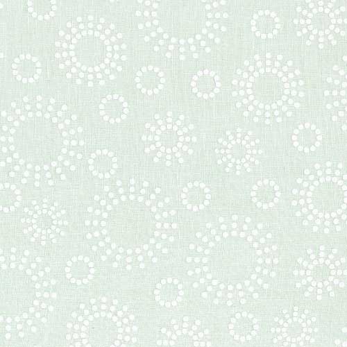 Tonal & Gray: Round Dots, White/White