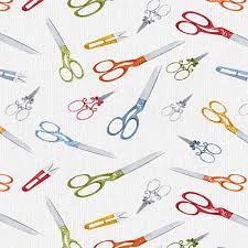 Common Threads Scissors All Over Gray