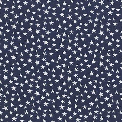 Patriotic: White Stars on Blue
