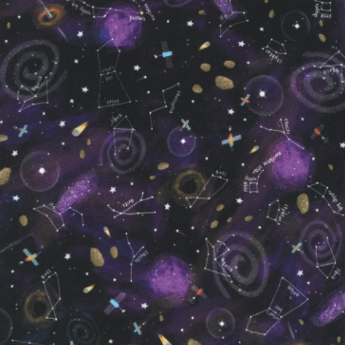 Space Adventure Midnight Purple